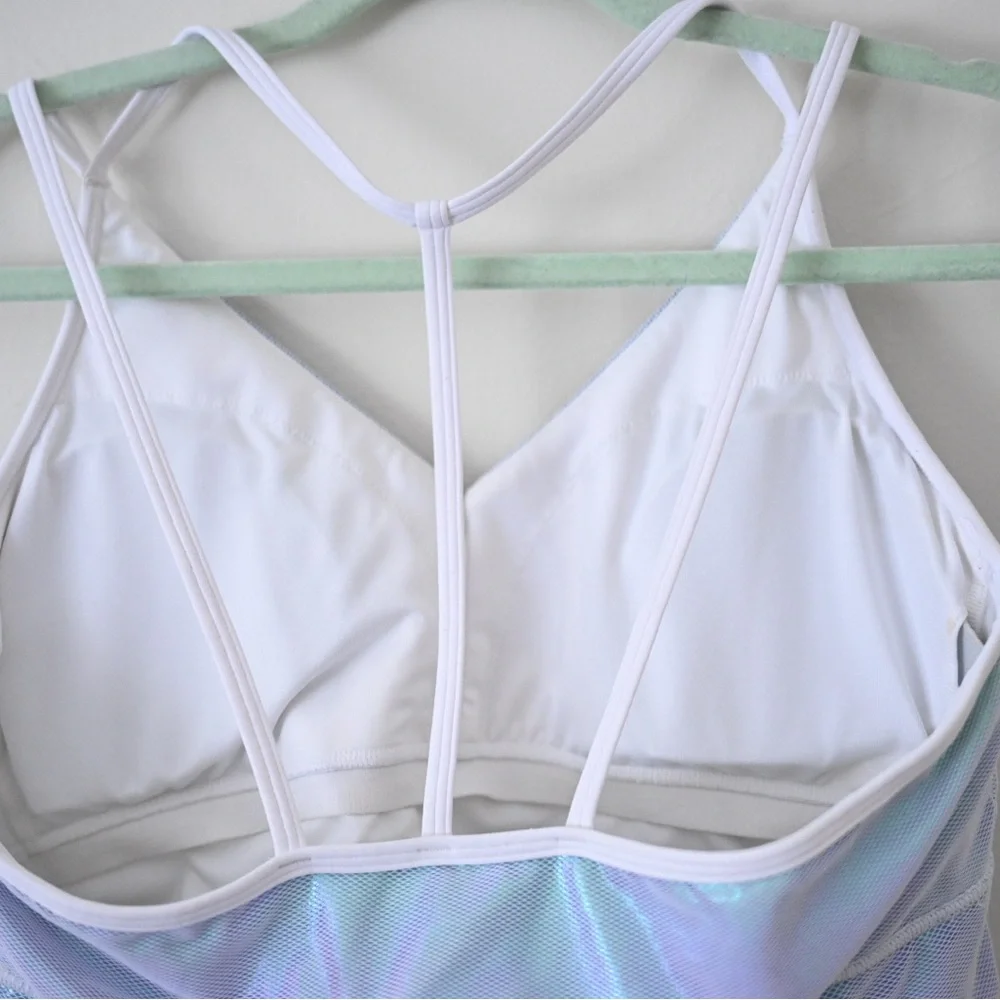 Reebok Iridescent Strappy Bralette Size XL - Picture 6 of 9